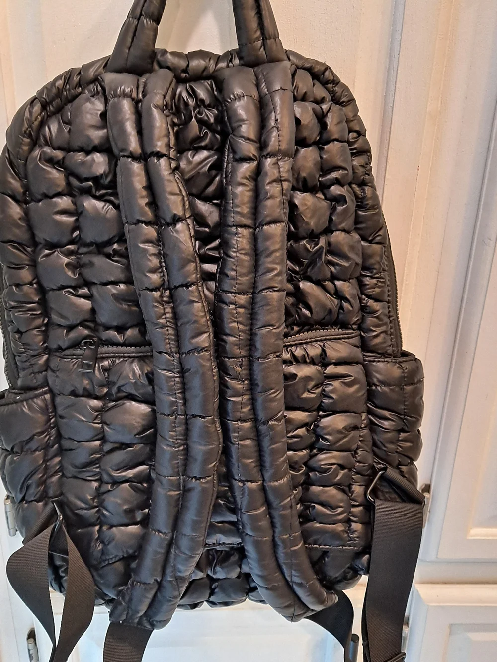 Simply Southern Black Quilted Puffer Backpack Contemporary Maximalism Everyday